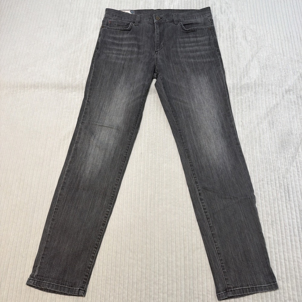 Marine Layer Jeans Mens 34x32 Gray Charcoal Denim Original Slim Tapered Leg